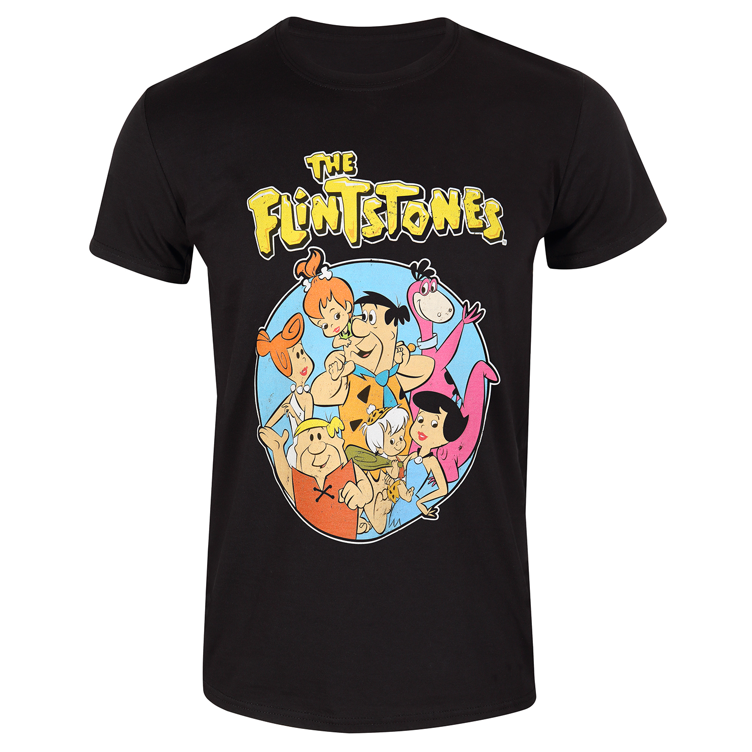 The Flinstones T-Shirt XXL Schwarz Unisex Family Circle