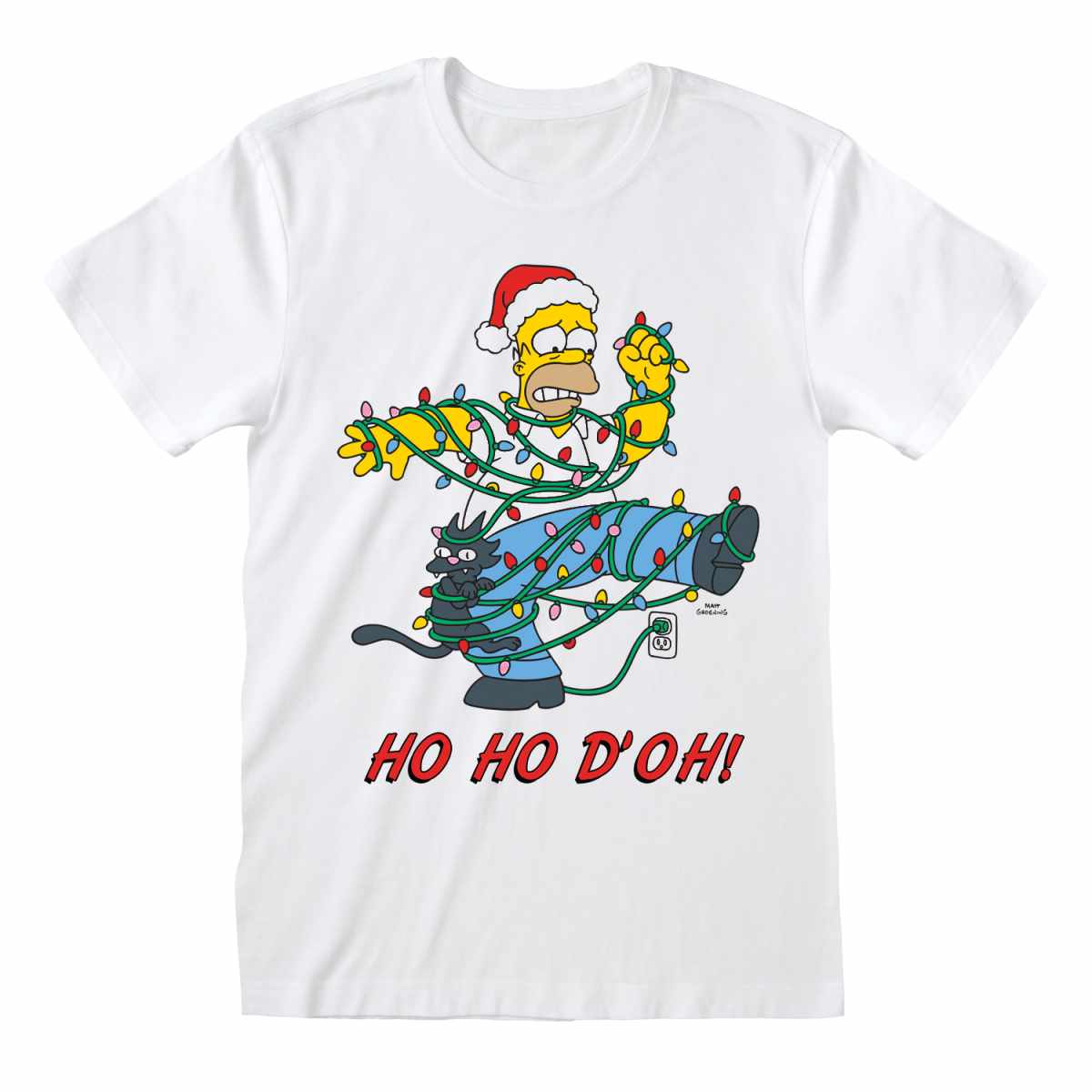 The Simpsons T-Shirt XXL Ho Ho Doh Weiß