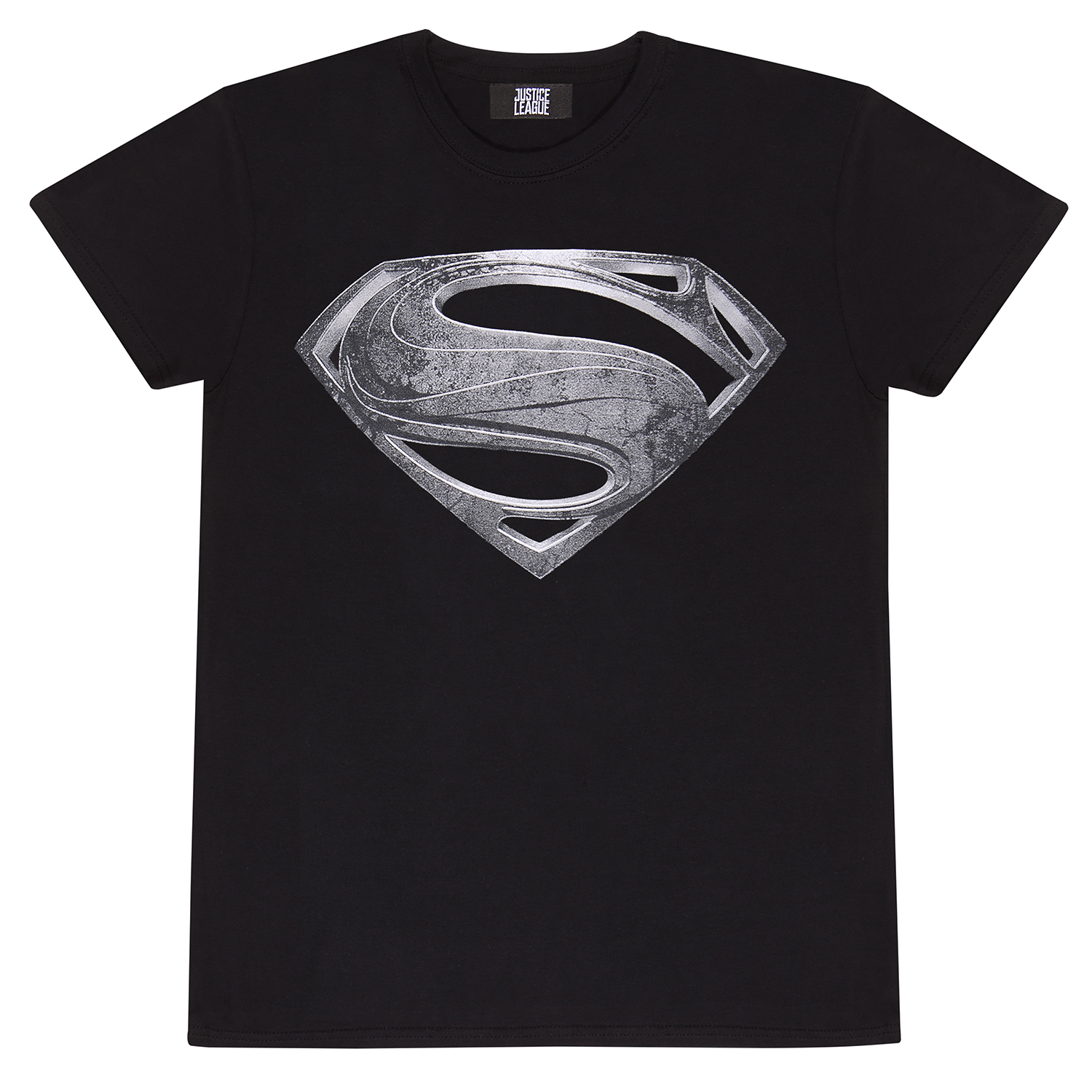 DC Justice League Movie T-Shirt XXL Schwarz Unisex Superman Black Logo