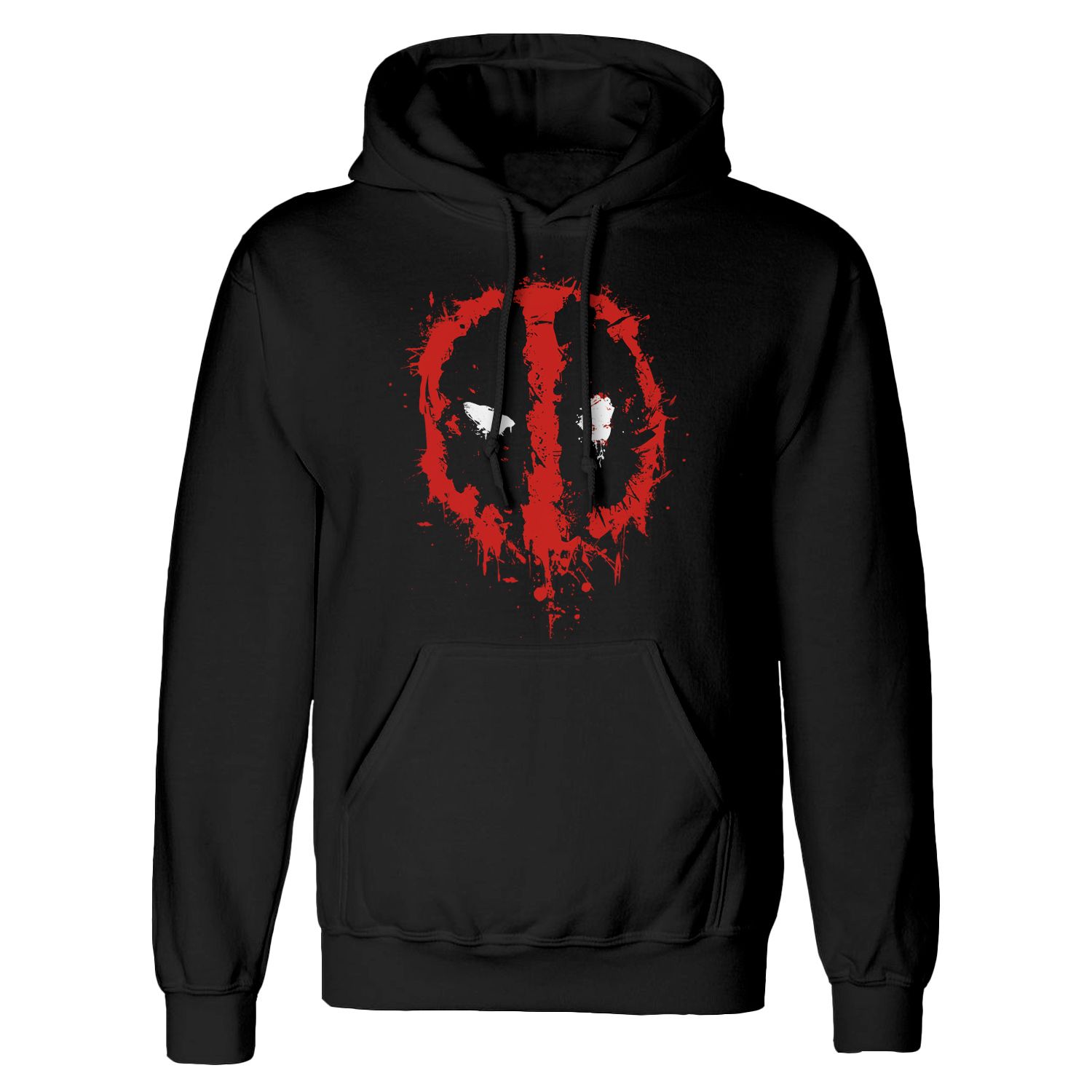 Marvel Deadpool Hoodie XXL Schwarz Unisex Splat