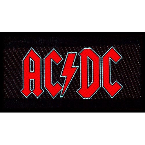 AC/DC Patch "red Logo" schwarz rot