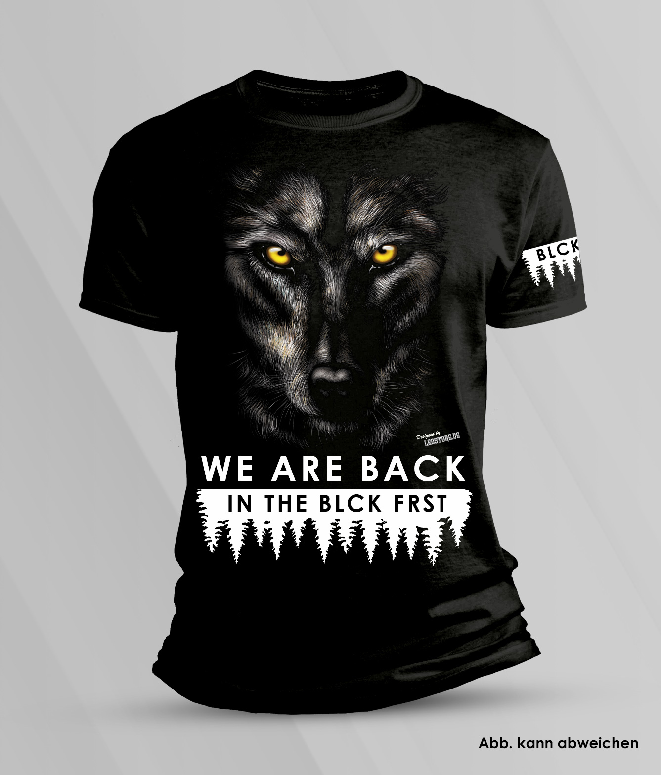 Blck Frst Wolf mit Ärmellogo, Shirt