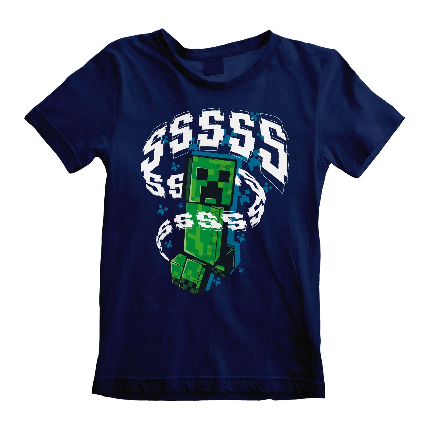 Minecraft T-Shirt 12-13 Jahre Navy Kinder Unisex Creeperss