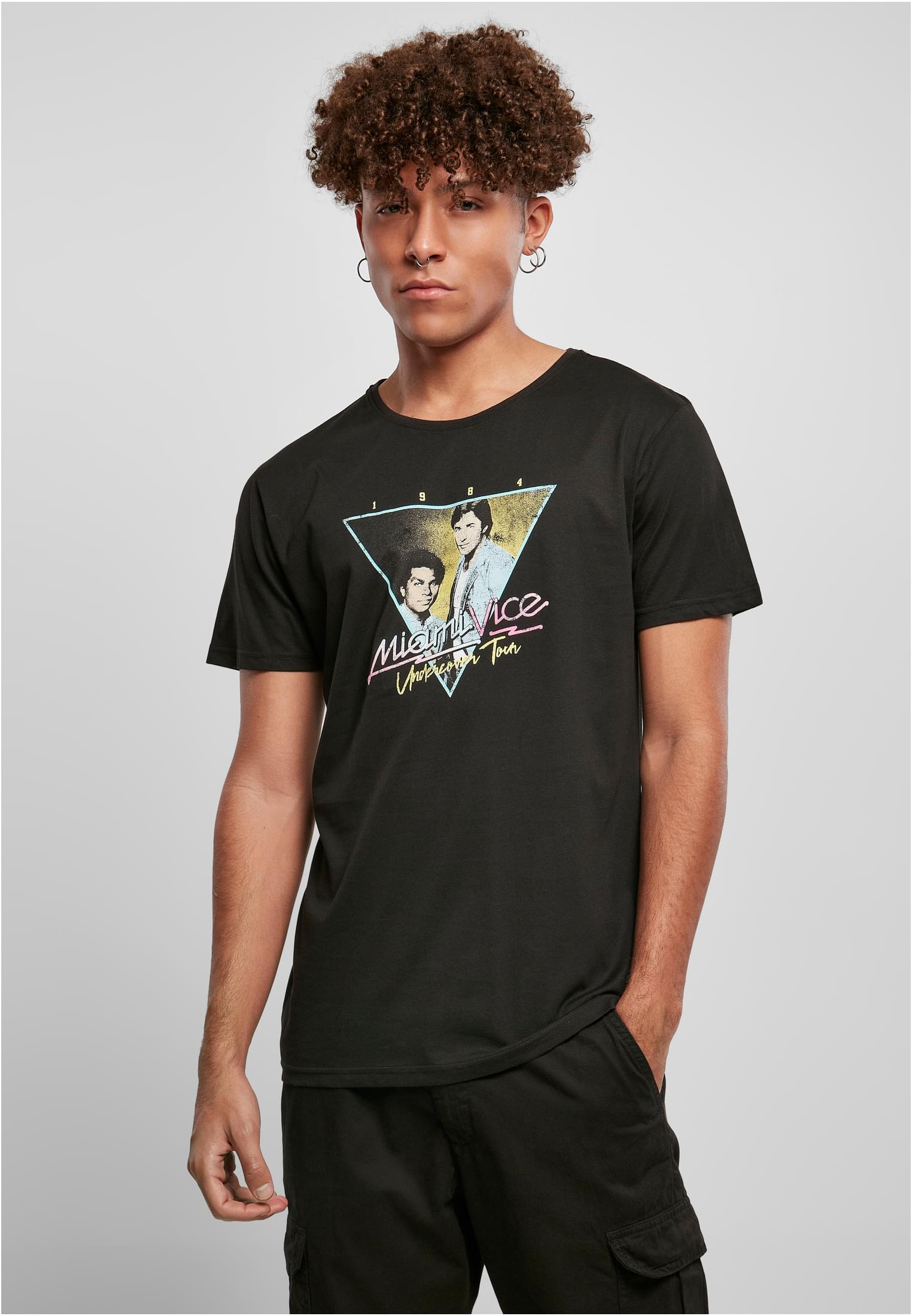 Miami Vice Retro Logo T-Shirt XXL Schwarz
