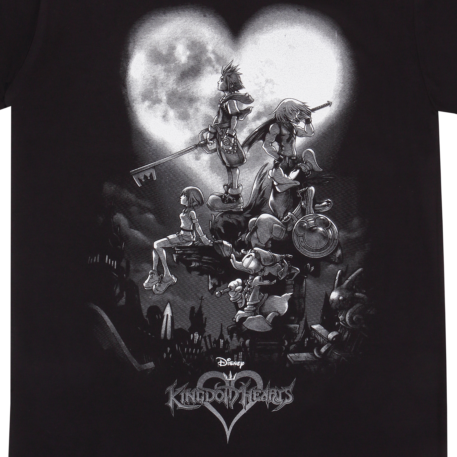Disney Kingdom Hearts Kindershirt 12-13 Jahre Schwarz Unisex Poster