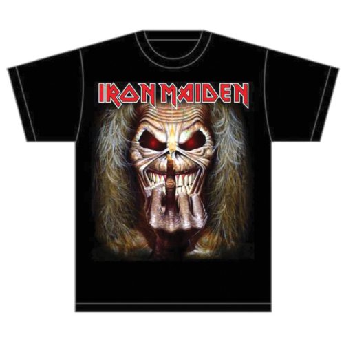 Iron Maiden Shirt 3XL Eddie Candle Finger