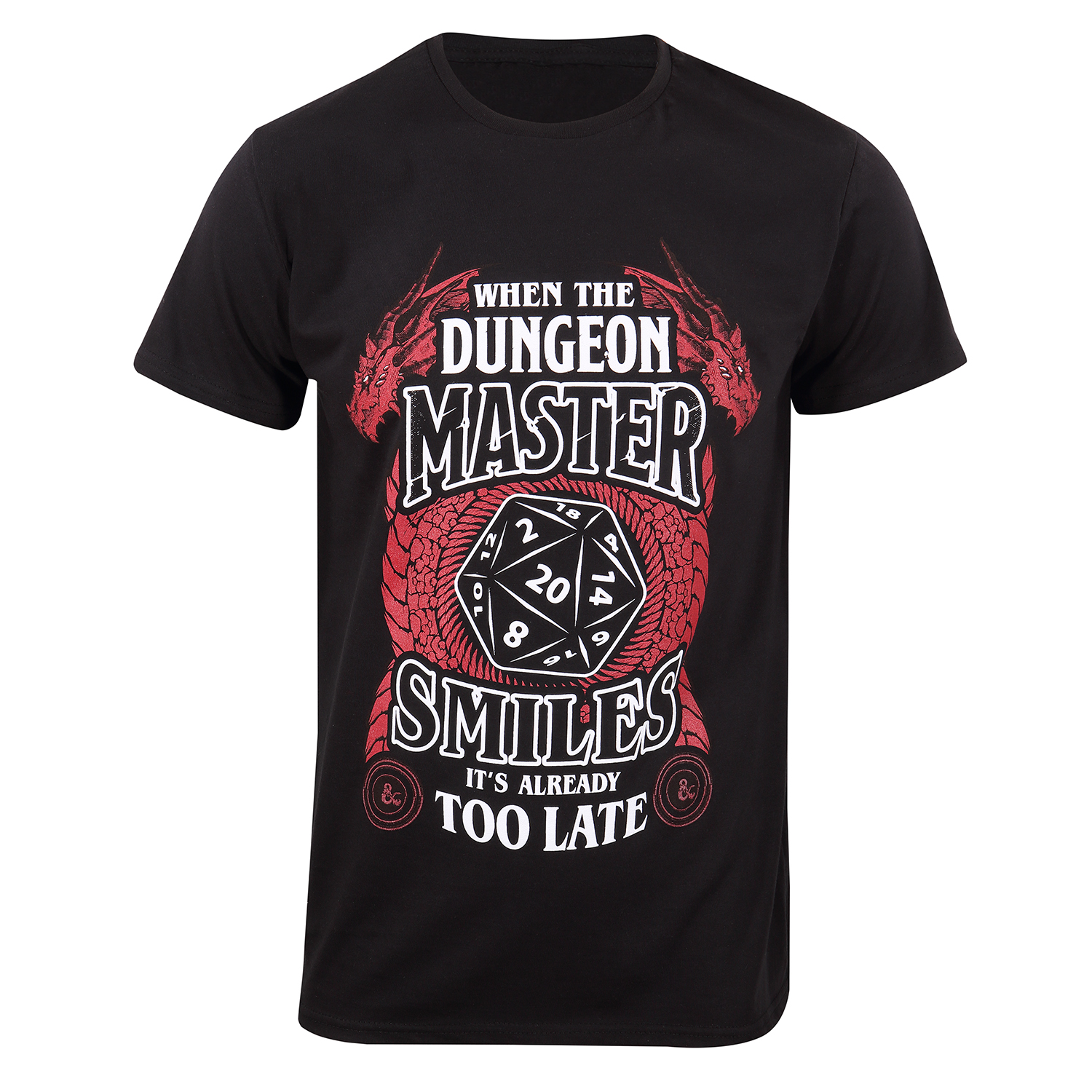 Dungeons And Dragons T-Shirt XXL Schwarz Unisex When The Dungeon Master Smiles