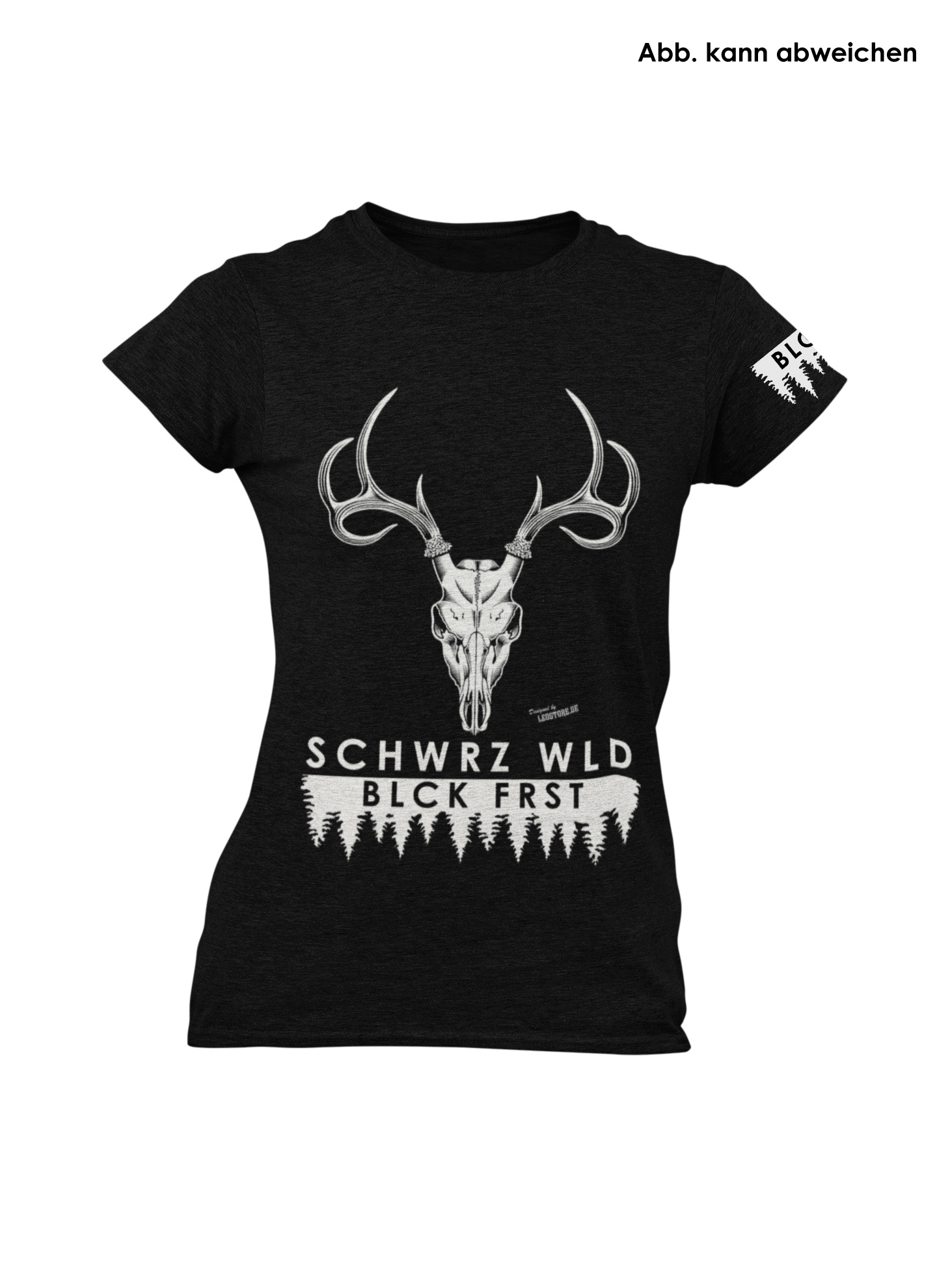 Blck Frst Schwrz Wld Girly XXL mit Ärmellogo, Shirt