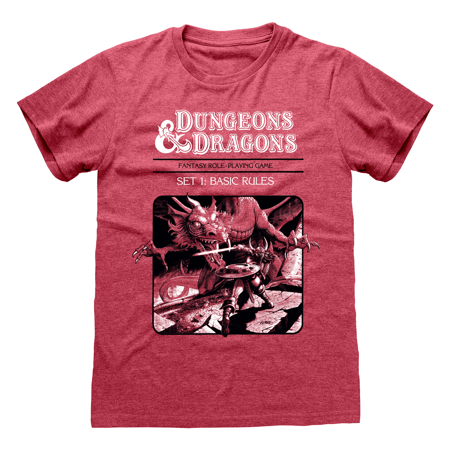 Dungeons And Dragons T-Shirt XXL Rot Unisex Dragon Slayer