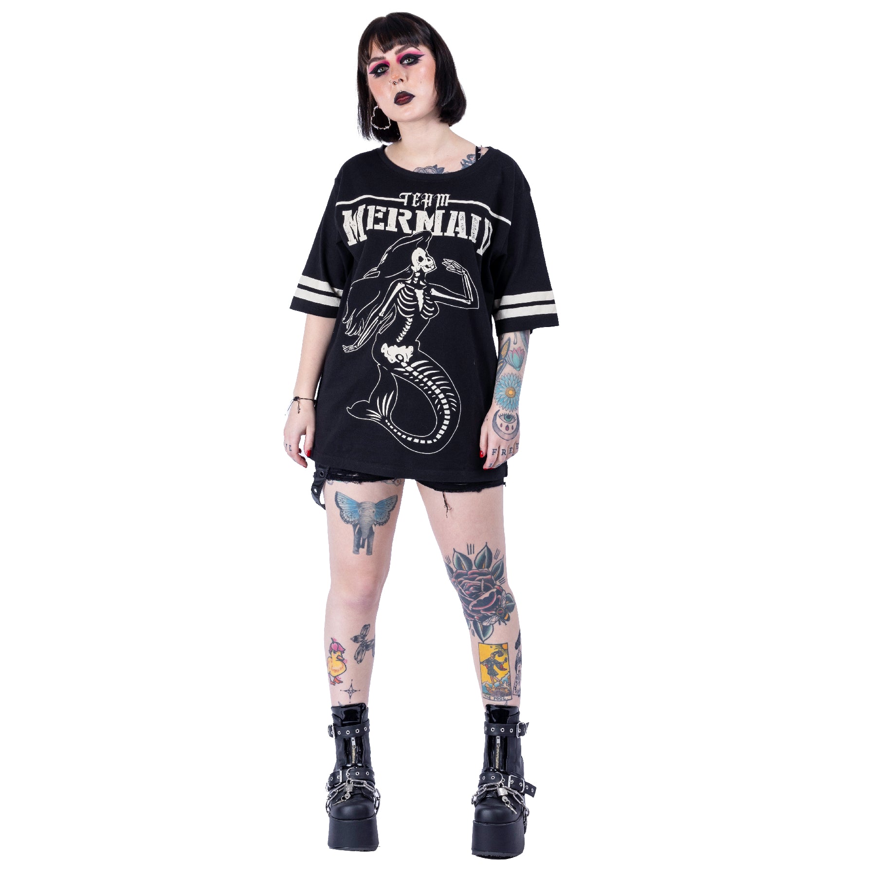 Heartless Frauenshirt XXL Schwarz Team Mermaid Top