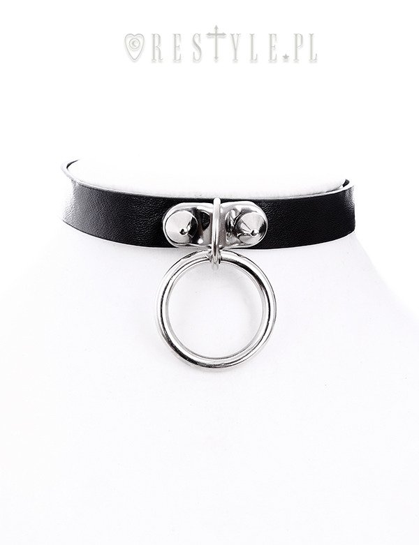 Restyle Gotischer Choker Schwarz O-Ring Collar