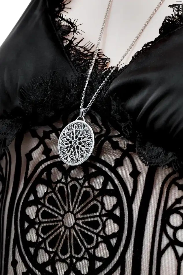 Restyle Halskette Silber Rosarium Necklace