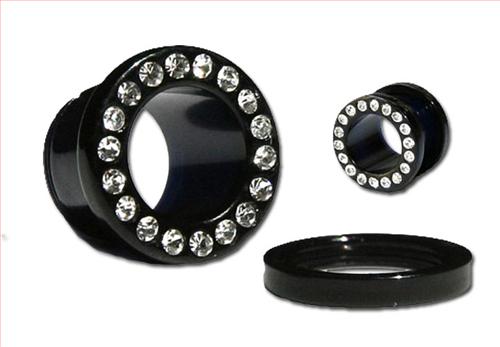 Tunnel Strass black 05066 3mm