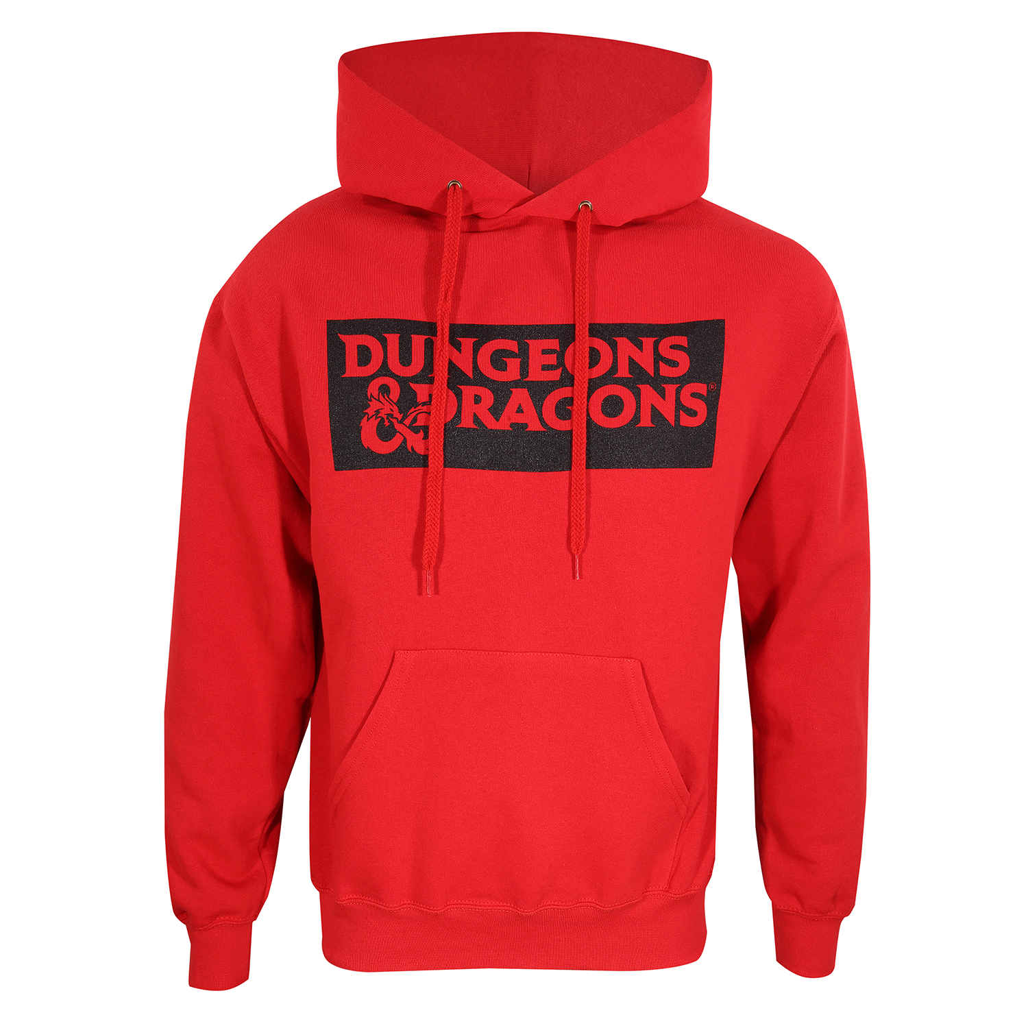 Dungeons and Dragons Hoodie XXL Rot Unisex Logo (Front & Back Print)