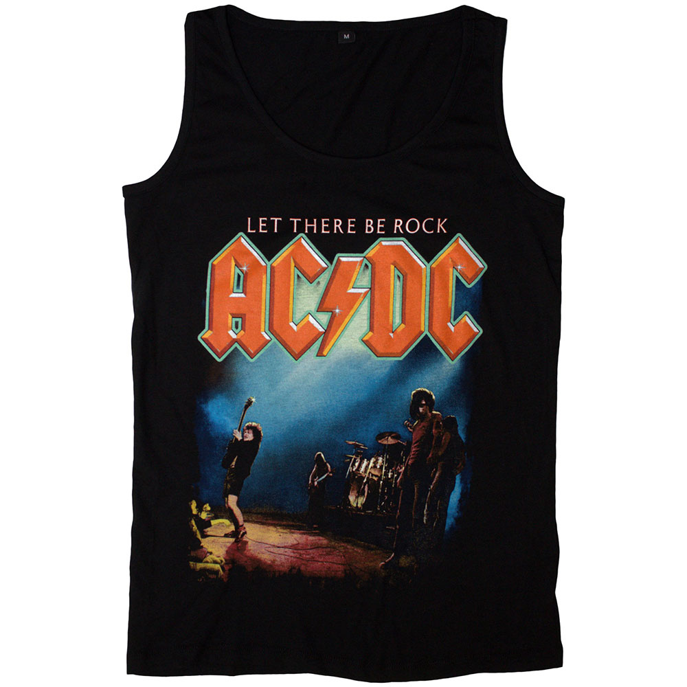 AC/DC Frauentop XXL Schwarz Tanktop Let There Be Rock