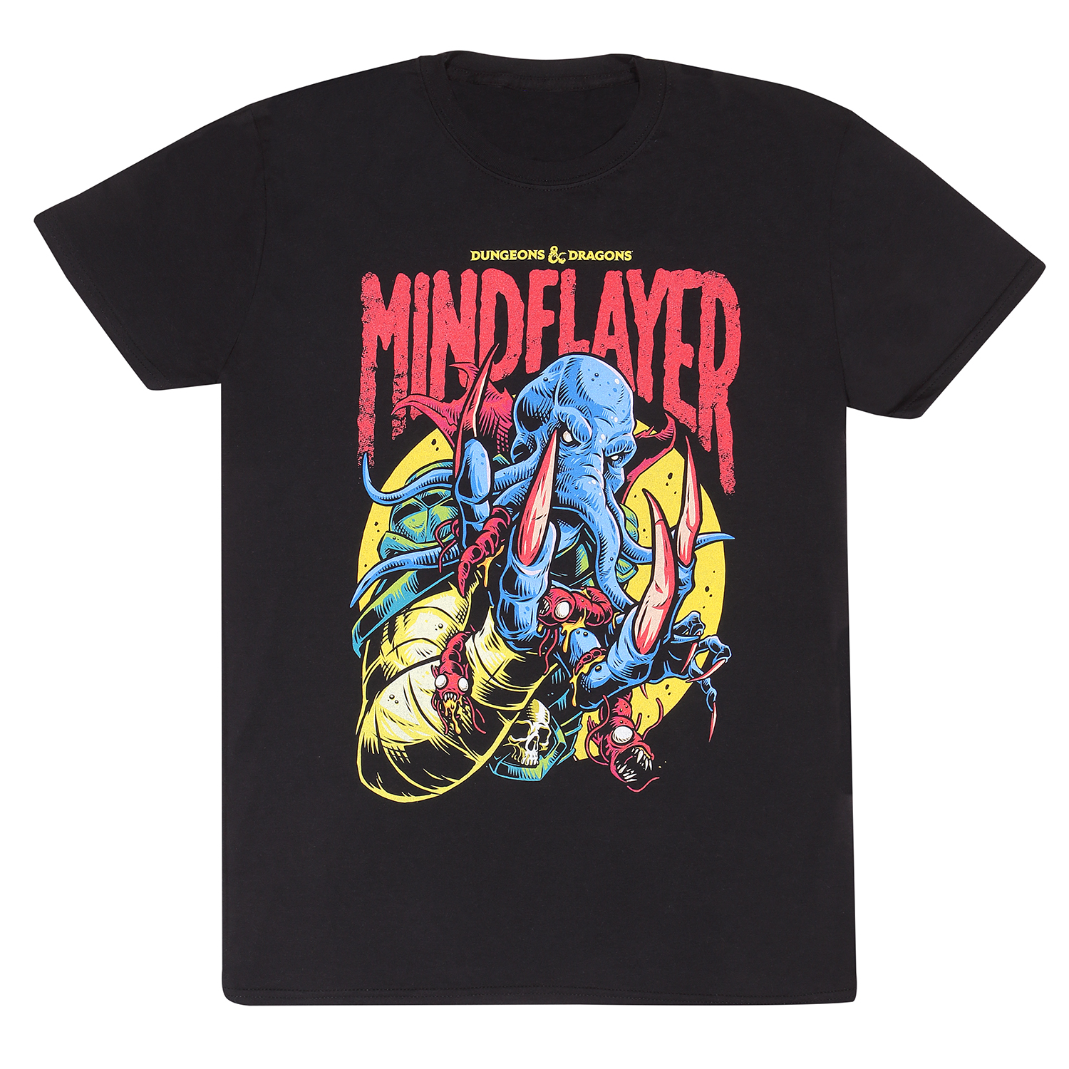 Dungeons And Dragons T-Shirt XXL Schwarz Unisex Mindflayer Colour Pop