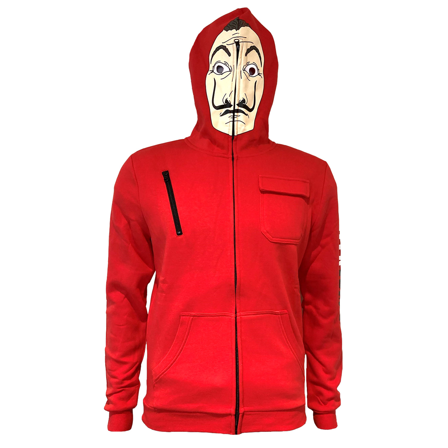 La Casa De Papel Hoodie XXL Mask Rot