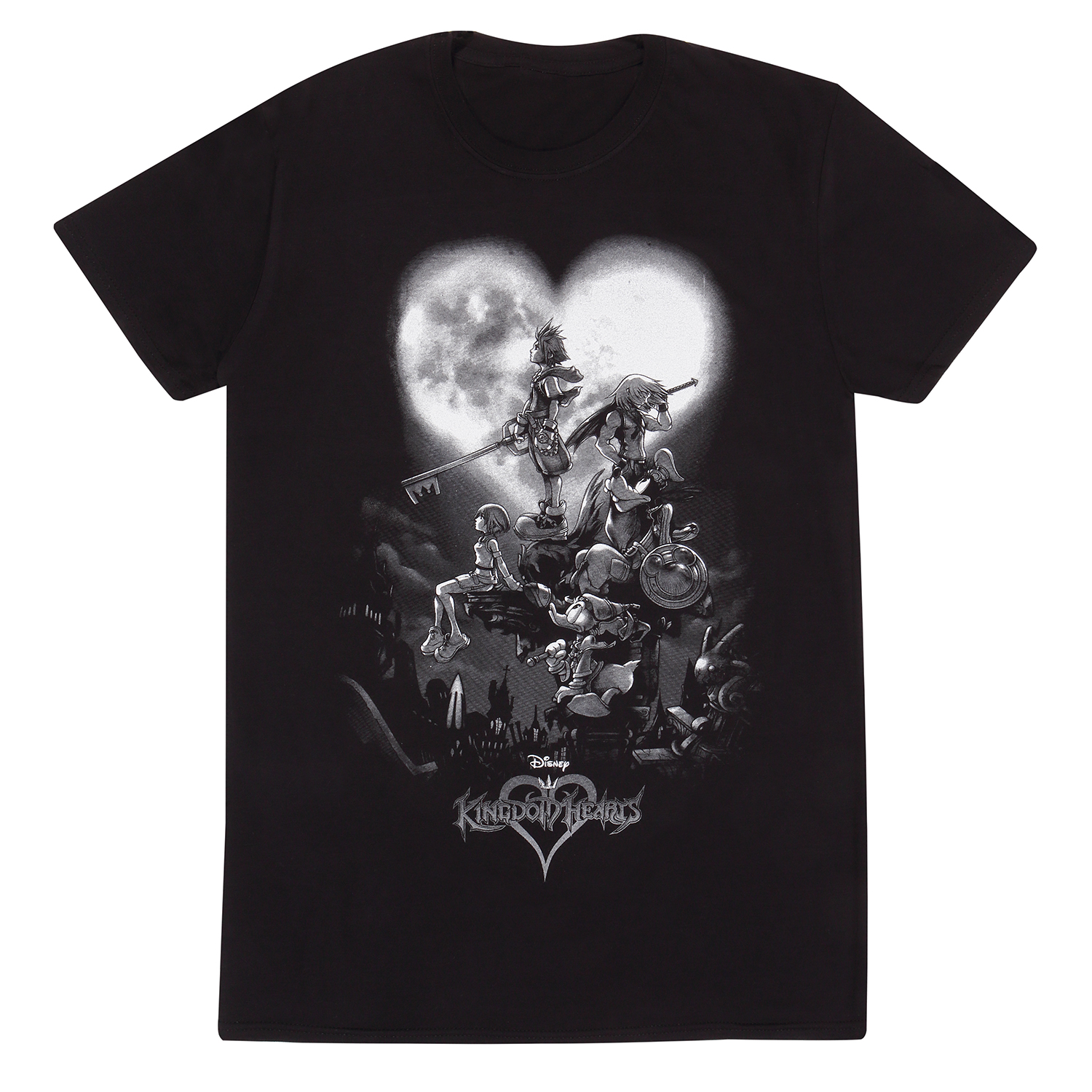 Disney Kingdom Hearts Kindershirt 12-13 Jahre Schwarz Unisex Poster