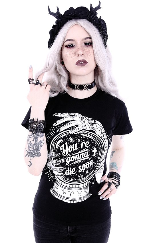 Restyle Frauenshirt 3XL Schwarz You’re gonna die soon