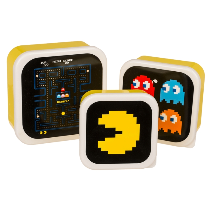 Pac-Man Brotdosen Set 3 Stück Pac-Man Brotdosen Set 3 Stück
