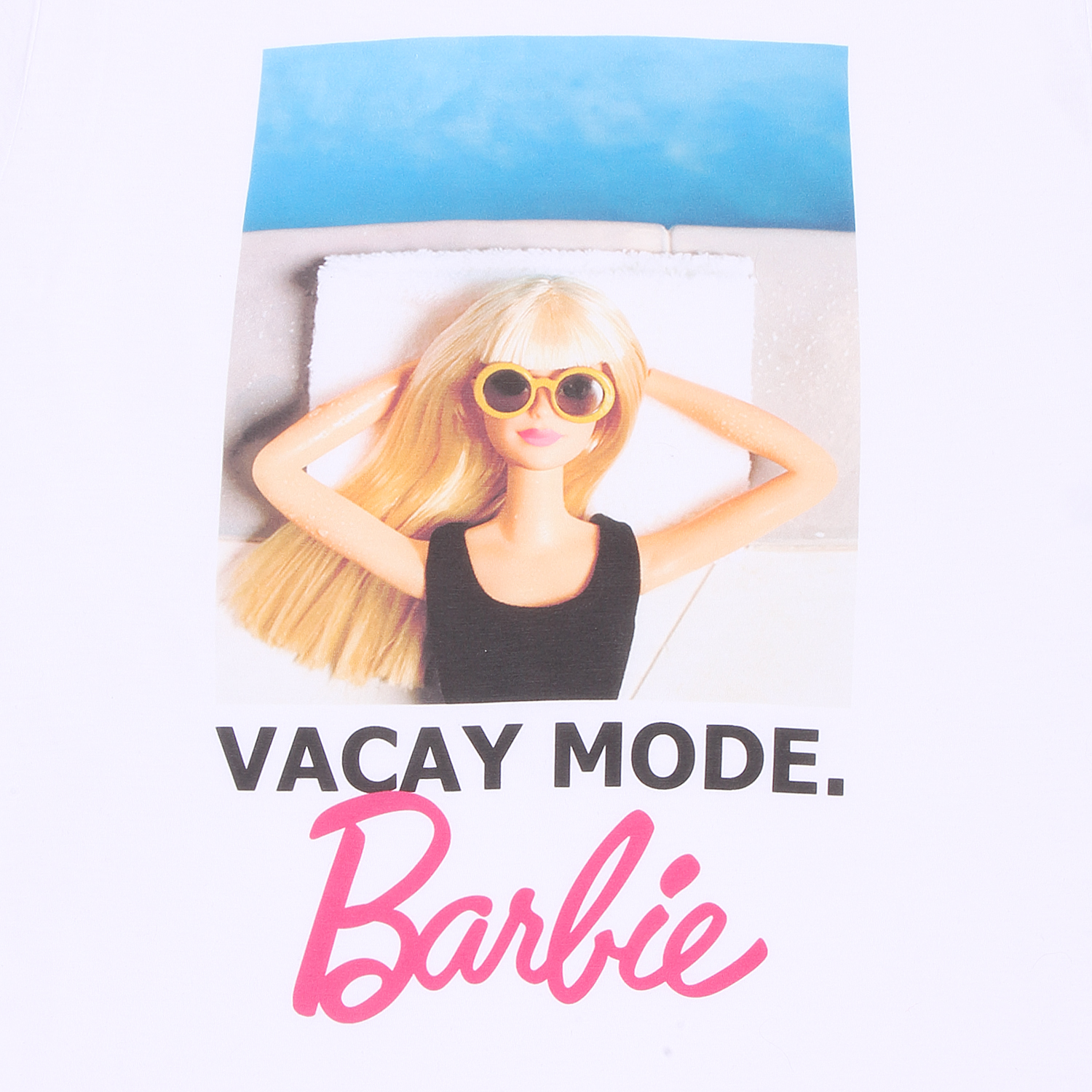 Barbie T-Shirt XXL Weiß Unisex Vacay Mode