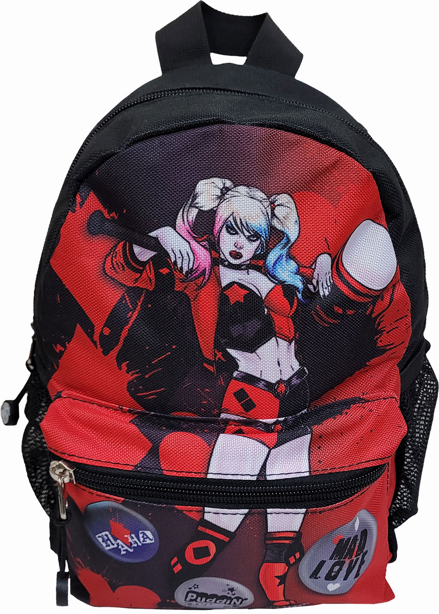 Harley Quinn Minirücksack Schwarz Splatter