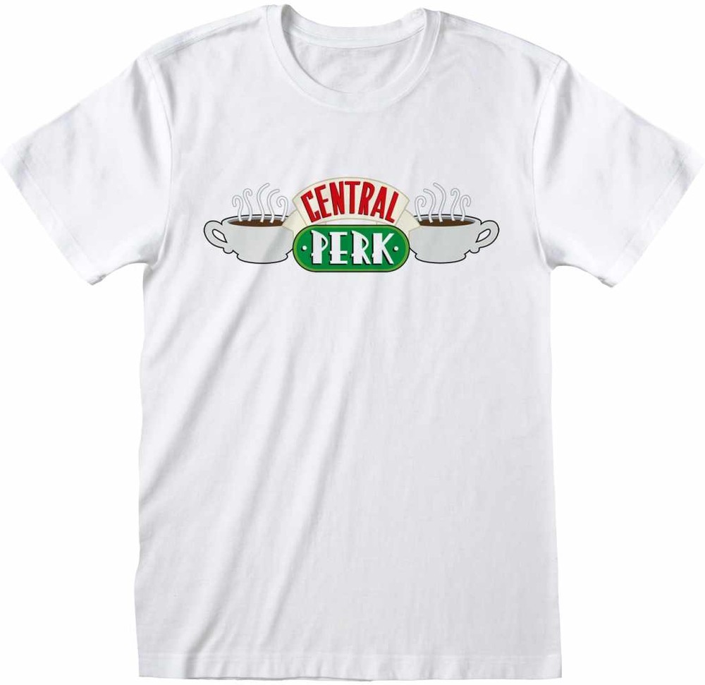 Friends T-Shirt L Weiß Unisex Central Perk White