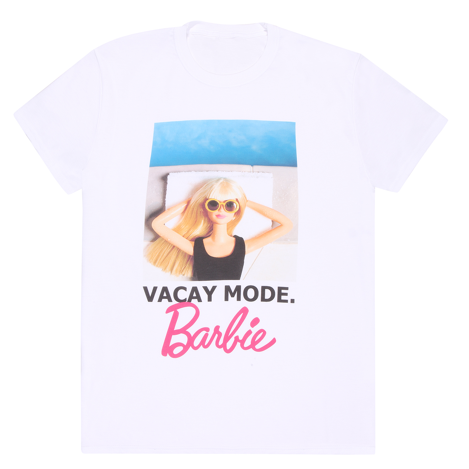 Barbie T-Shirt XXL Weiß Unisex Vacay Mode