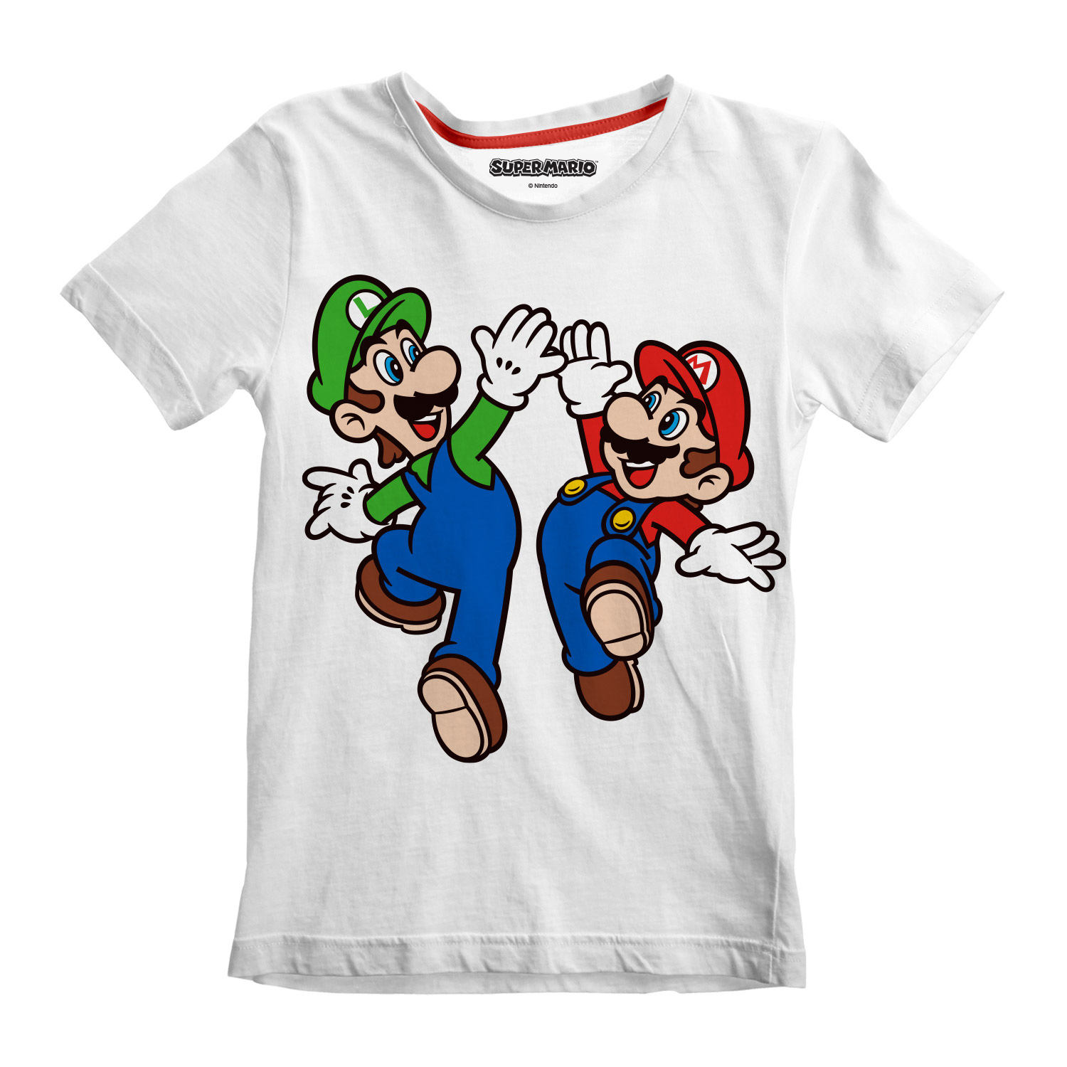 Super Mario T-Shirt 12-13 Jahre Weiß Kinder Unisex Mario and Luigi