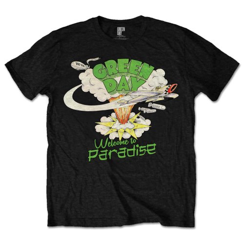 Green Day Shirt L welcome to paradise