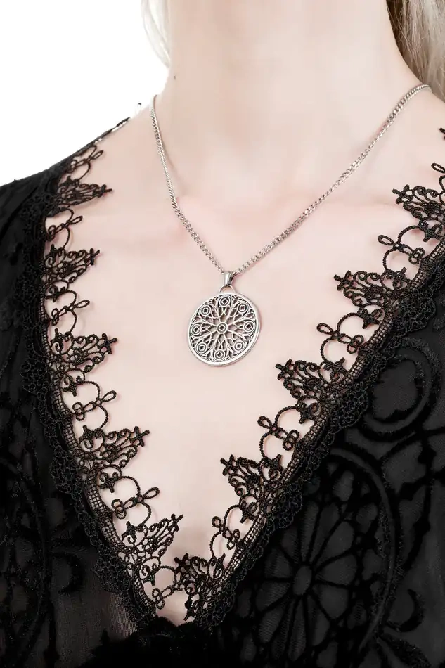 Restyle Halskette Silber Rosarium Necklace