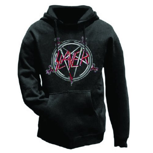 Slayer Hoodie M Pentagram Schwarz