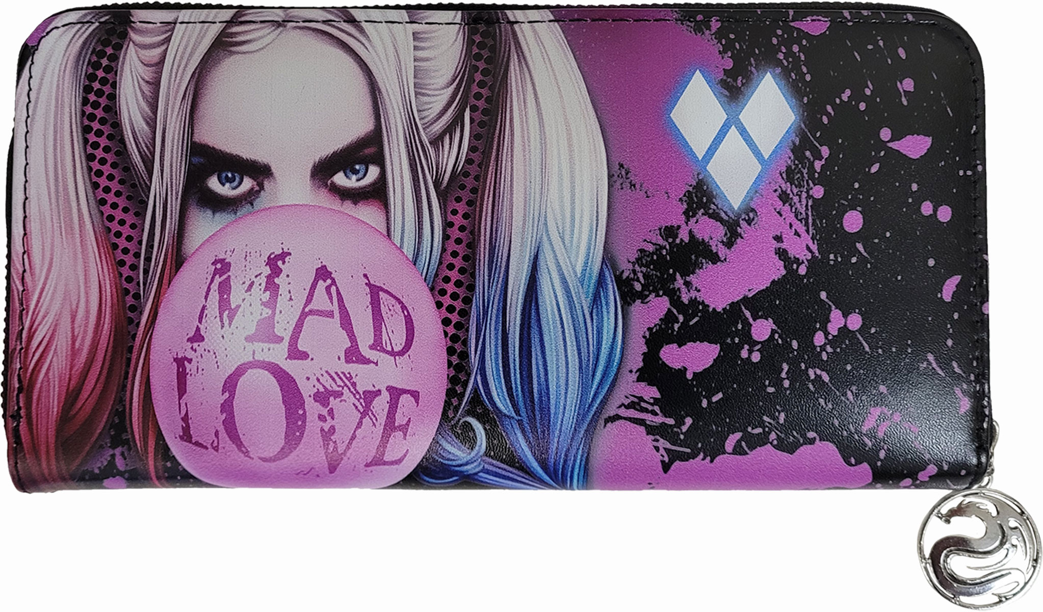 Harley Quinn Frauentasche Mini Clutch Schwarz Mad Love