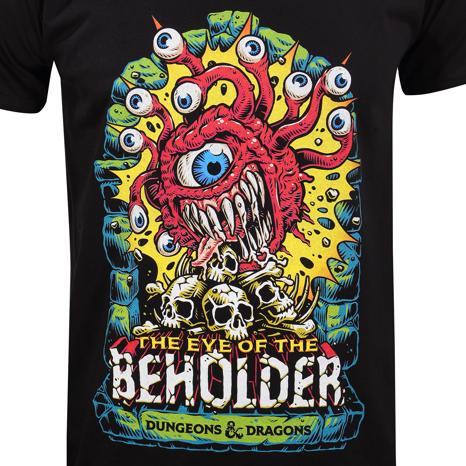 Dungeons And Dragons T-Shirt XXL Schwarz Unisex Beholder Colour Pop
