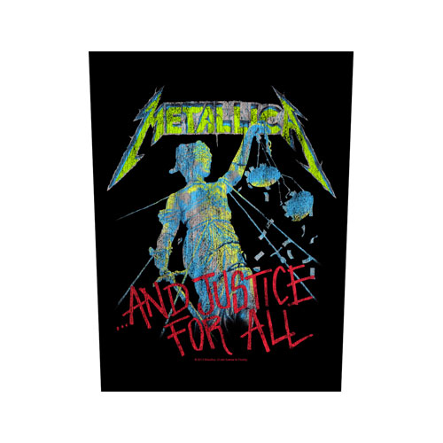 Metallica Backpatch "...and justice for all" schwarz bunt