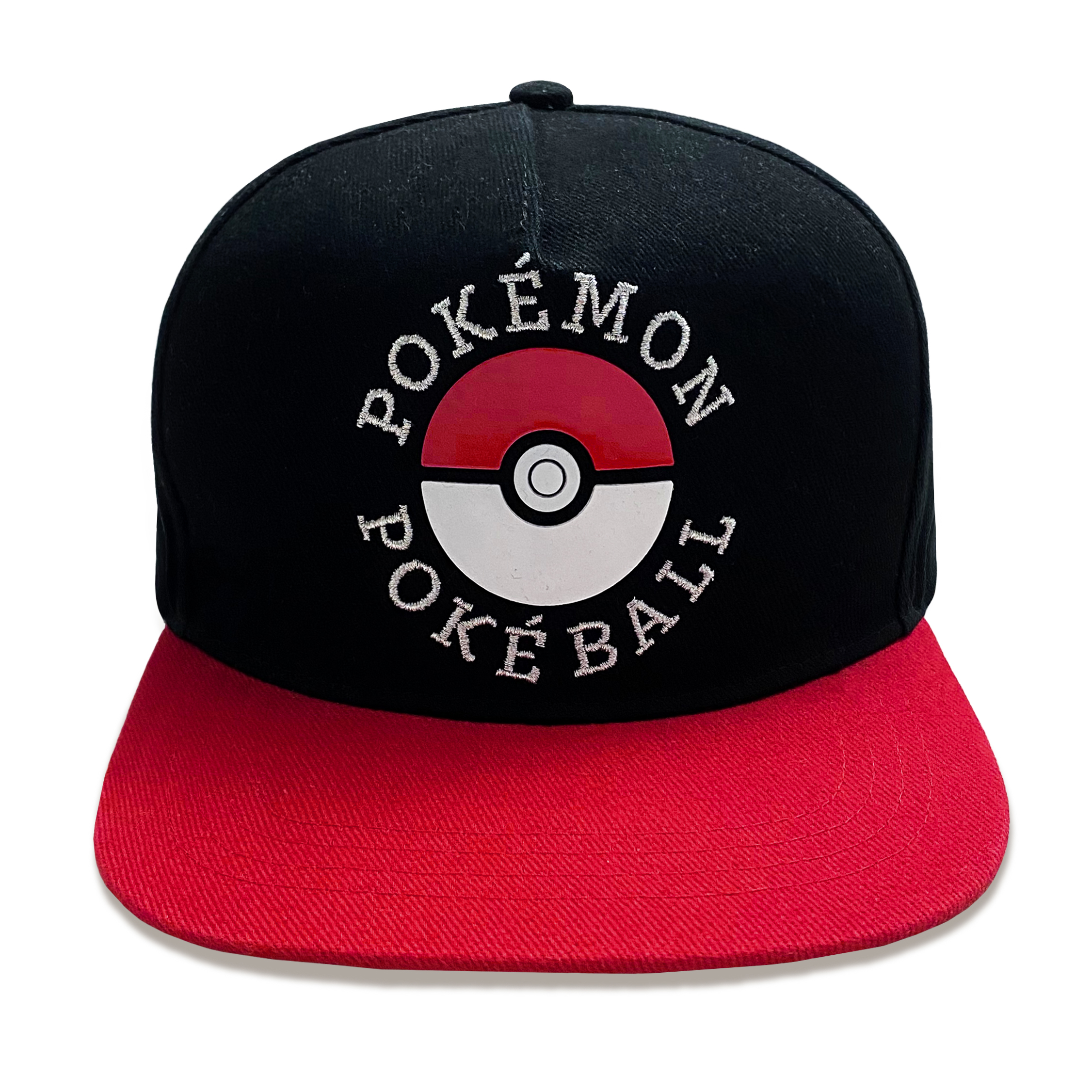 Pokemon Snapback Cap  Schwarz & Rot Trainer