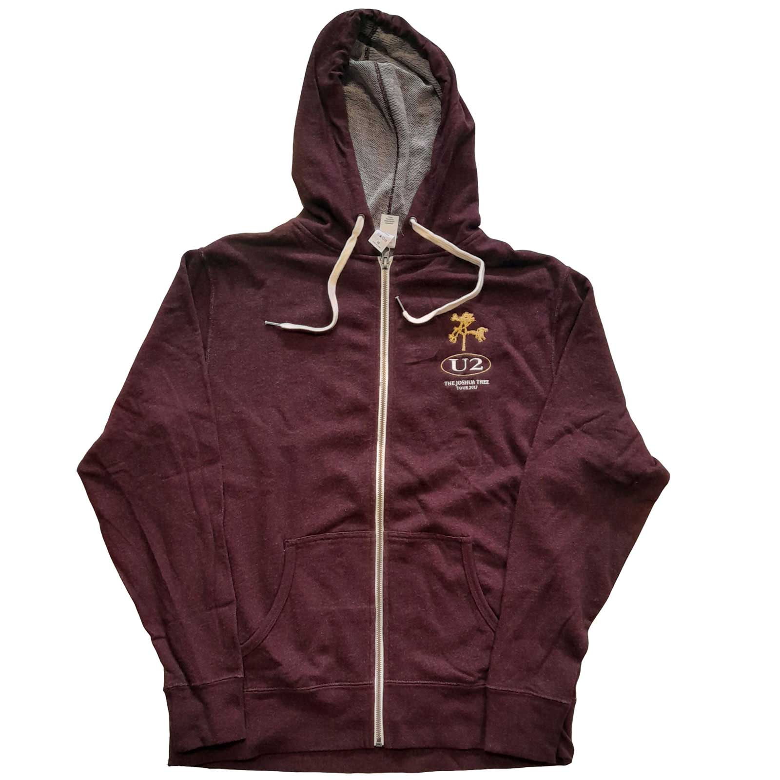 U2 Zipped Hoodie XXL Joshua Tree 2017 Rot
