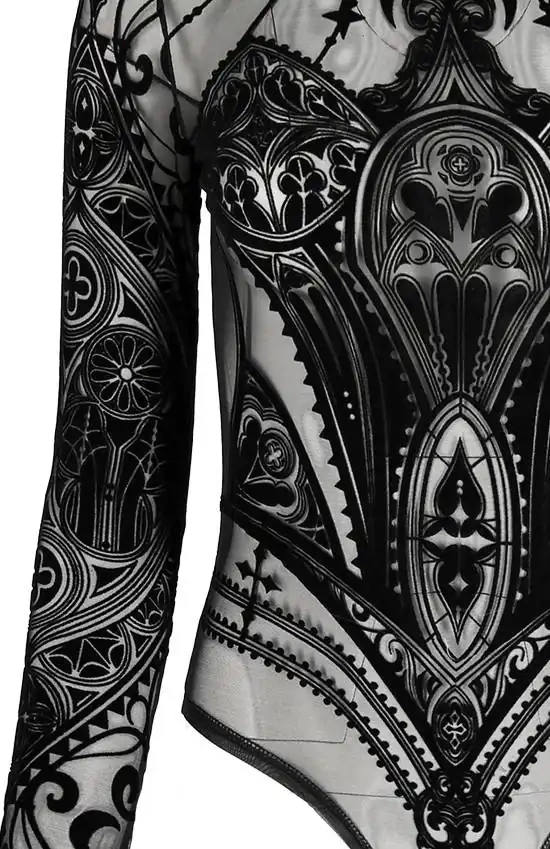 Restyle Bodysuit 4XL Schwarz Cathedral Corset