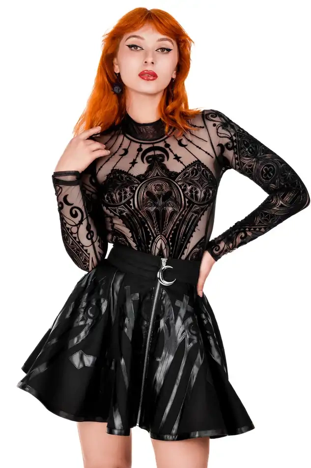 Restyle Bodysuit 4XL Schwarz Cathedral Corset