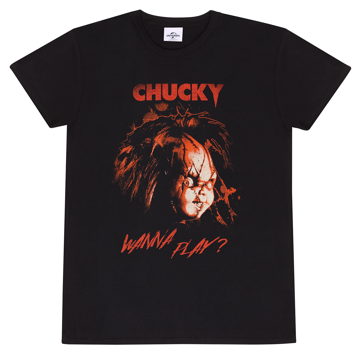 Childs Play T-Shirt XL Schwarz Unisex Wanna Play?