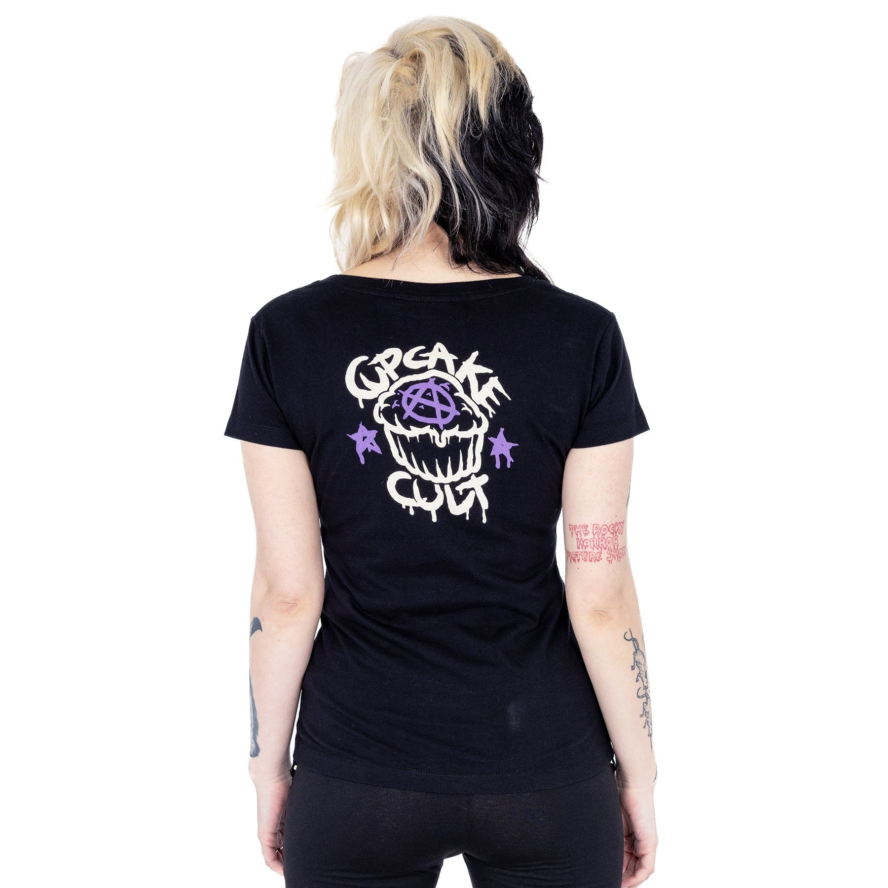 Cupcake Cult T-Shirt XXL Schwarz Skelly Cat