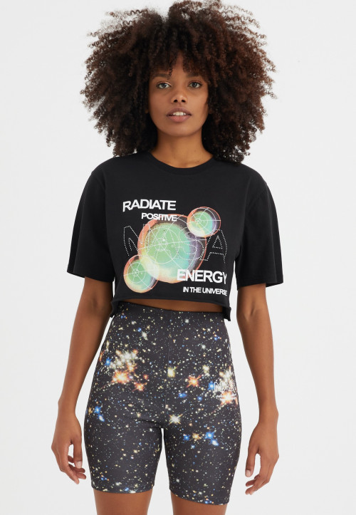 OnePointFive: NASA - Solar Energy (Oversized Cropped T-Shirt) L