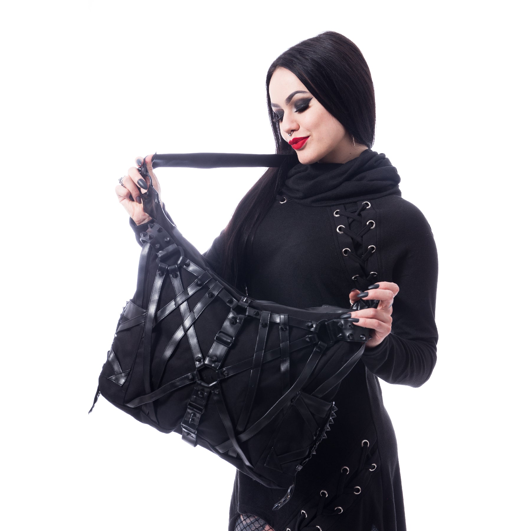 Vixxsin Handtasche Schwarz Harness Bag