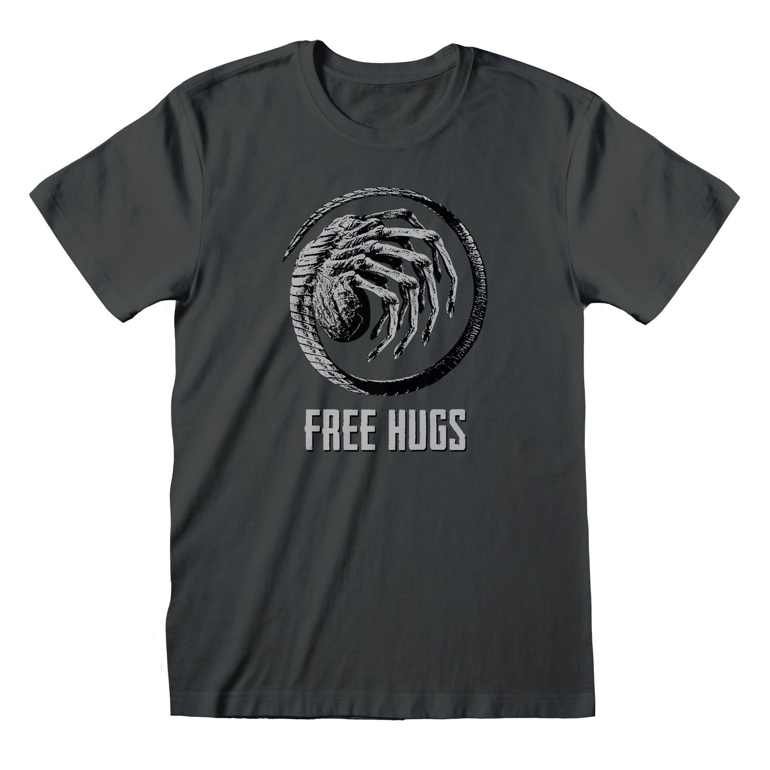 Alien Movie Franchise T-Shirt M Grau Unisex Free Hugs