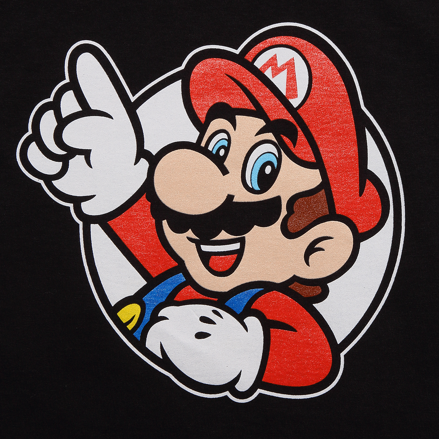 Super Mario T-Shirt 12-13 Jahre Schwarz Kinder Unisex It's a Me Mario