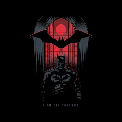 DC The Batman T-Shirt  Schwarz Unisex I Am The Shadows...