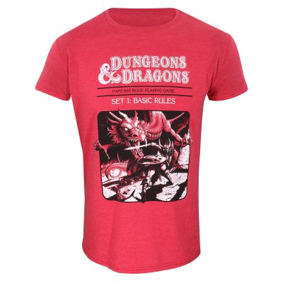 Dungeons And Dragons T-Shirt  Rot Unisex Dragon Slayer