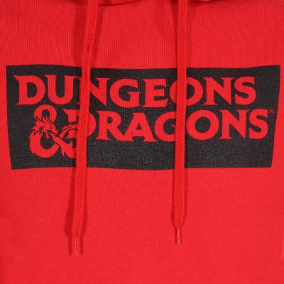Dungeons and Dragons Hoodie  Rot Unisex Logo (Front &...