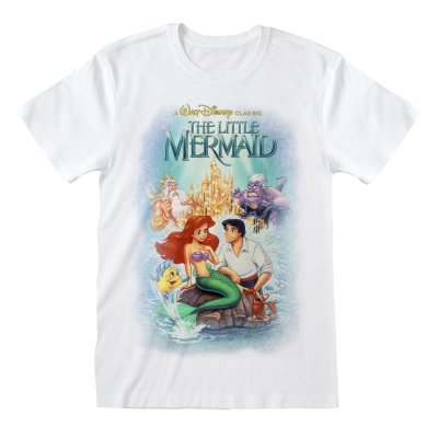 Disney Little Mermaid T-Shirt  Weiß Unisex Classic Poster