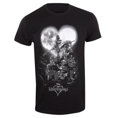 Disney Kingdom Hearts T-Shirt  Schwarz Unisex Poster